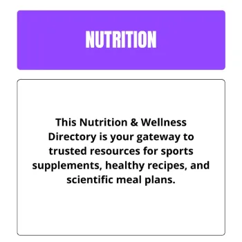 Show products in category Nutrition Picture for category Nutrition